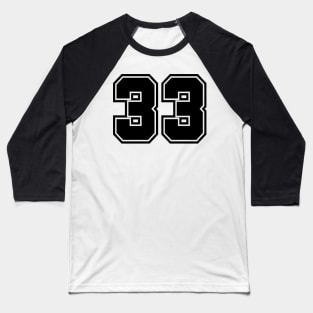 Number 33 Baseball T-Shirt